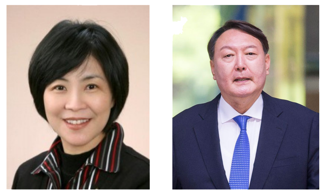 Escritora Yoo Hyun Mi e presidente Yoon Seok Yeol. Escritora Yoo Hyun Mi e presidente Yoon Seok Yeol.