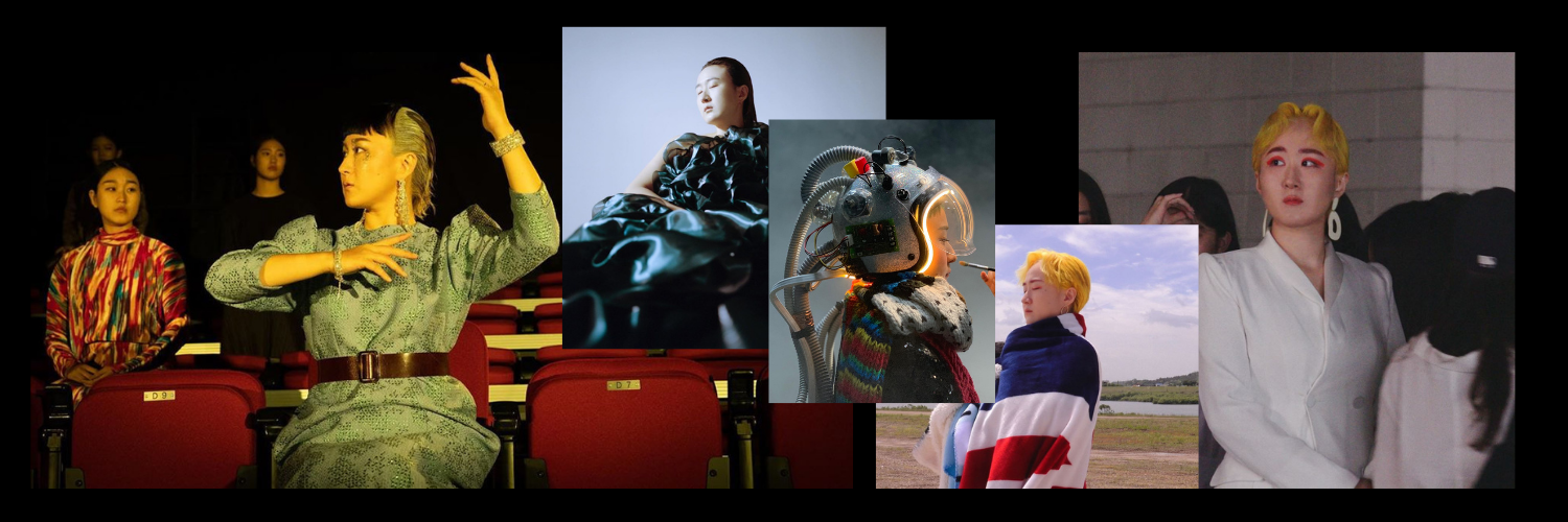 Diferentes colagens de fotos da Sunwoo Junga.